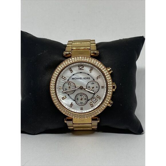 Michael Kors Parker MK5491 Womens Stainless Steel Analog Dial Quartz Watch MP263 - Picture 1 of 12